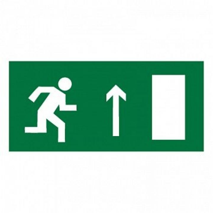 Знак Эксклюзив E11 Направление к эвакуационному выходу прямо (размер 300х150) прав.
